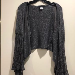 BCBG poncho/shawl (sparkle)